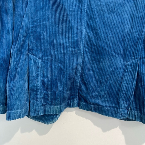 Alex Mill Blue‎ Indigo Cotton Tie Dyed Boyish Corduroy Blazer Sz. XXL - Picture 9 of 12